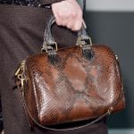 Louis Vuitton Brown Python Speedy Bag - Fall 2013 Runway