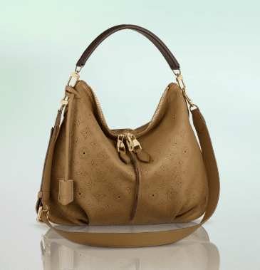 Louis Vuitton Brown Mahina Selene PM Beige Dark brown Leather ref.172864 -  Joli Closet