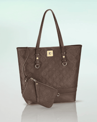 LOUIS VUITTON Monogram Empreinte Citadine PM Brown Shoulder Tote bag #3  Rise-on