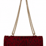 Valentino Red Leopard Pony Hair Va Va Voom Clutch Bag