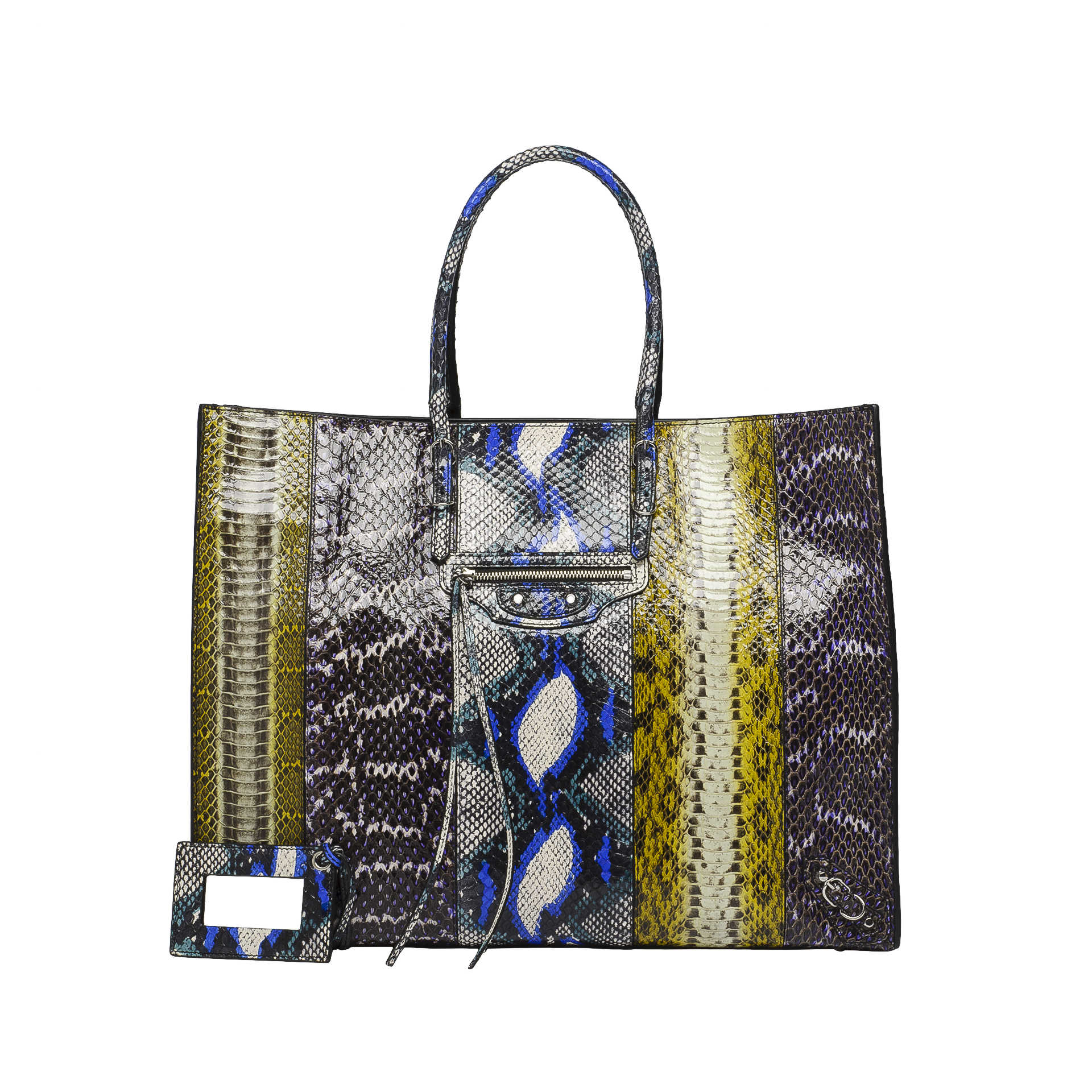 Balenciaga Python Leather Paper A4 Tote Bag at FORZIERI