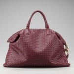 Bottega Veneta Burgundy Intrecciato Nappa Convertible Bag