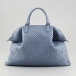 Bottega Veneta Light Blue Intrecciato Nappa Convertible Bag