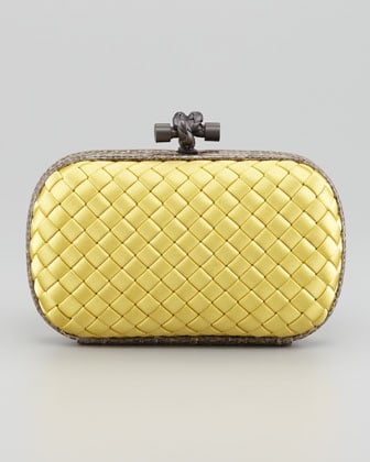 Bottega Veneta Knot Minaudiere Clutch in Yellow