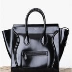 Celine Black Patent Mini Luggage Bag - Fall 2013