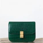 Celine Crocodile Emerald Green Box Bag - Fall 2013