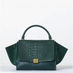 Celine Crocodile Emerald Trapeze Bag - Fall 2013