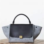 Celine Grey Felt Trapeze Bag - Fall 2013