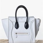 Celine White with Black Handles Mini Luggage bag - Fall 2013