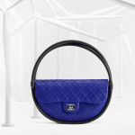 Chanel Dark Blue / Black Hula Hoop Medium Bag