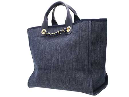 Shop CHANEL DEAUVILLE 2023 SS Unisex Calfskin Blended Fabrics A4 2WAY Plain  Logo Totes by AustraliaNature