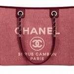 Chanel Red Deauville Tote Medium Bag