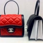 Chanel Red and Black Graphic Mini Flap Bags