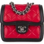 Chanel Red/Black Graphic Mini Flap Bag