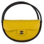 Chanel Yellow / Black Hula Hoop Small Bag