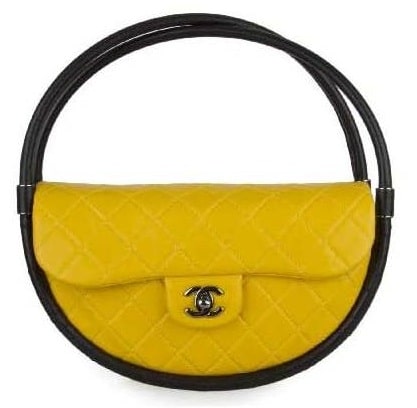 Chanel Yellow Quilted Lambskin Boy Bag Medium Q6B01A1IY7001