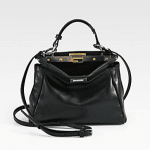 Fendi Black Peekaboo Mini Bag 1