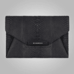 Givenchy Black Python Antigona Clutch Bag