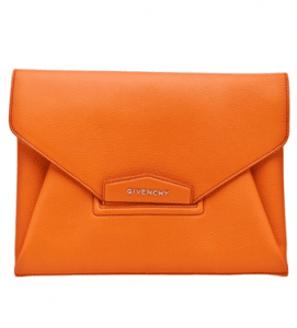 Givenchy Orange Antigona Clutch Bag
