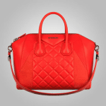 Givenchy Red Goatskin and Padded Nappa Antigona Medium Bag
