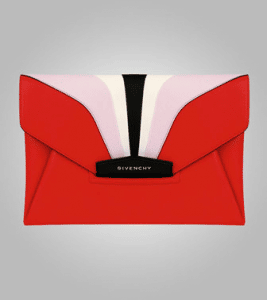 Givenchy Red Multicolor Antigona Clutch Bag