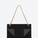 Saint Laurent Black Suede and Leather Betty Medium Bag