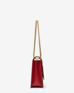 Saint Laurent Red Gold Chain Betty Medium Bag 3