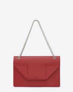 Saint Laurent Red Silver Chain Betty Medium Bag