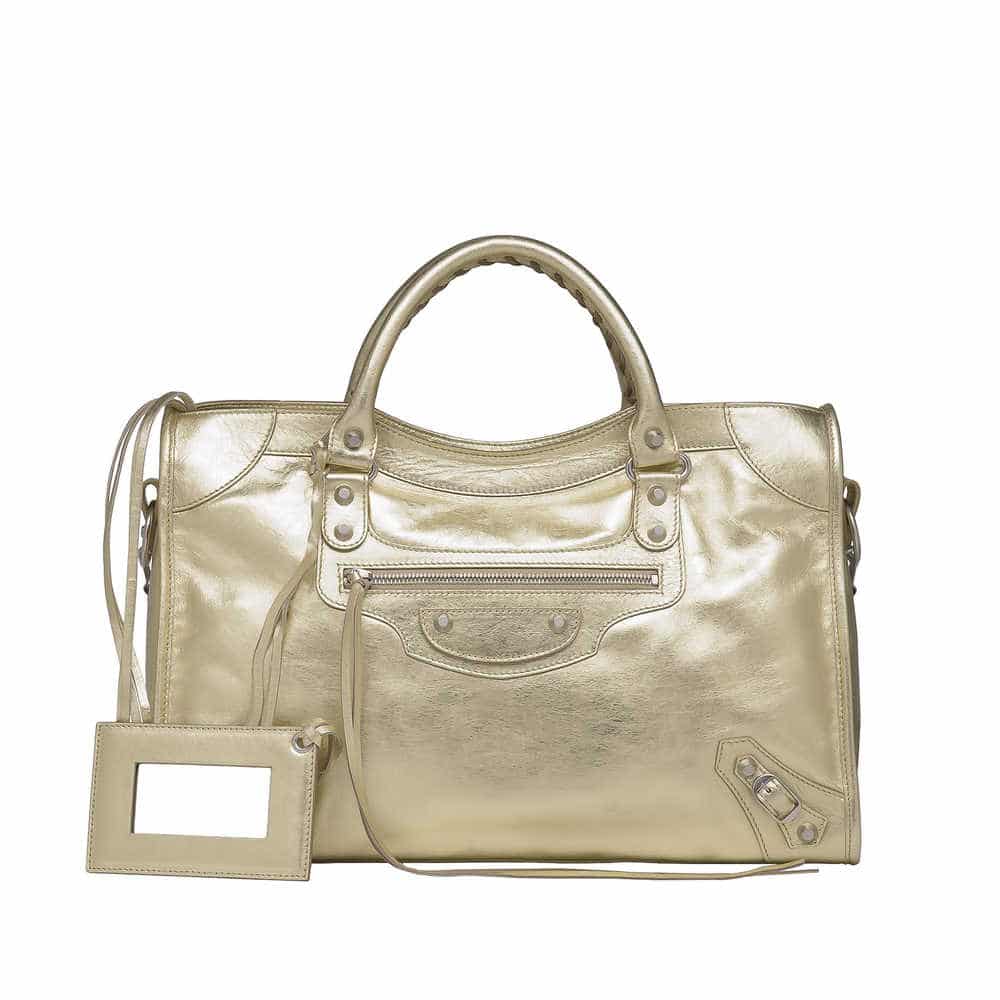 balenciaga bag gold