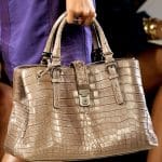 Bottega Veneta Brown Croc Bag