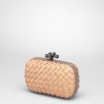 Bottega Veneta Poussin Fringes Ayers Knot Clutch Bag