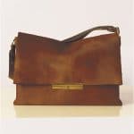 Celince Caramel Pony Calfskin Blade Bag