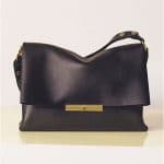 Celine Black Palmelato Calfskin Blade Bag