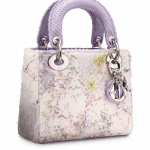 Dior Lilac Python Lady Dior Micro Bag