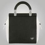 Givenchy Black/Ivory Grained Leather House De Givenchy Small Tote Bag