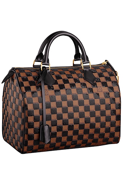 Louis Vuitton Black Damier Paillettes Speedy 30 Bag