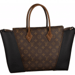 Louis Vuitton Black Monogram Canvas with Cuir Orfevre sides W PM Bag