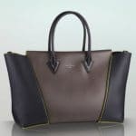 Louis Vuitton Black with Neon Green trim W tote bag