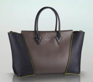 Louis Vuitton Black with Neon Green trim W tote bag