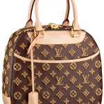 Louis Vuitton Caramel Monogram Tuffetage Canvas Deauville Cube Bag