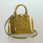 Louis Vuitton Green Olive Monogram Vernis Alma BB Bag
