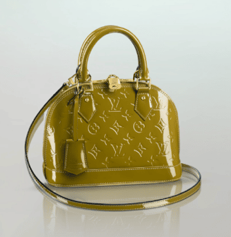 Louis Vuitton Green Monogram Vernis Alma BB Bag Louis Vuitton