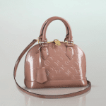 Louis Vuitton Rose Velours Monogram Vernis Alma BB Bag