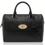 Mulberry Black Classic Calf:Ostrich Mix Del Rey Bag