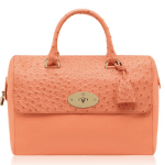 Mulberry Bright Apricot Classic Calf:Ostrich Mix Del Rey Bag