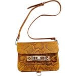 Proenza Schouler Sepia PS11 Mini Classic Python Bag