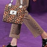 Prada Orange/Black Printed Flap Bag - Fall 2012