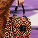 Prada Orange/Black Printed Flap Bag - Fall 2012