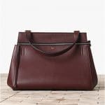 Celine Dark Brown Oxblood Edge Bag - Winter 2013