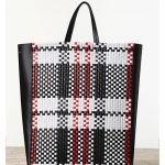 Celine Woven Checkered Cabas Tote Bag - Winter 2013